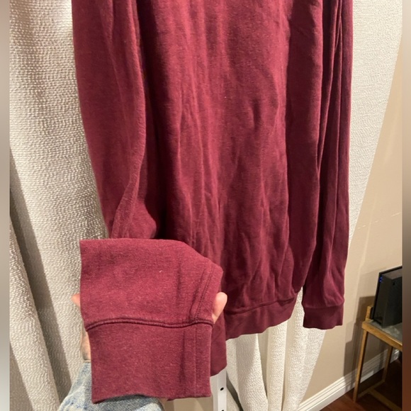 Polo by Ralph Lauren Men's Maroon& heather gray Zip-Up Sweater Sz.XLT - Picture 13 of 16